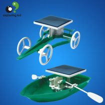 Exploring the boy popular science education model experiment EKD026 green power vehicle and ship science experiment toy