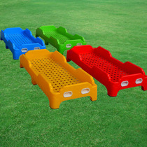 Kindergarten full plastic bed childrens bed kindergarten special bed plastic bed baby midday bed childrens folding bed