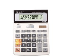 Universal Pass WT-1200N Solar Dual Power Supply Computer 12 Digits Large Press Table Face Type Calculator