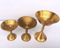 Solid Copper Candle Holders Buddhist Supplies for Buddhist Candle Holders Ornaments with Needles and Gifts Buddhist Fixtures Small and Medium