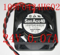 109P0424H602 24V original Japan SANYO SANYO 40*40*20 Industrial computer server fan