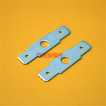 Special price 6 3 inserts three holes 250 male insert flat PCB circuit board solder Terminal 0 8mm