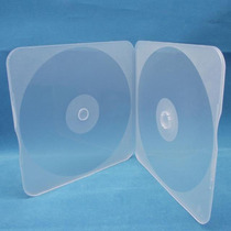 Thickened Ming C square box VCD DVD disc box Soft plastic non-fragile film-free transparent rounded disc box