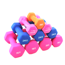 Small dumbbell female thin arm jump exercise 1kg hexagon womens childrens home dip matte fitness equipment