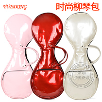 Ledong big factory fashion patent leather Liu Qin bag mirror Liuqin bag folk music bag can be back to lift shockproof waterproof