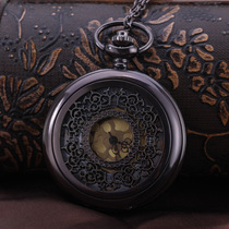 Nostalgic style palace large retro big dense flower gold face pocket watch Joker male and female chain watch a generation 8096