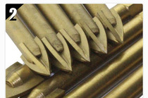 Glass ceramic brick special drilling hole perforated hexagonal shank cross triangular drill hole-hole instrumental suit 4-6-8-16