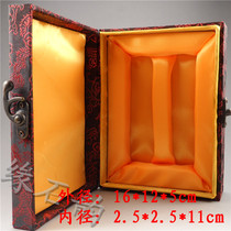 Shoushan Stone accessories exquisite small pair brocade box high-end leather box hanging rope seal carving knife knife