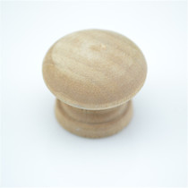 Wood Mushroom Shaped Single Hole Handle Wood Handle Mushroom Environmental Protection Log Handle Drawer Cabinet Door Solid Wood Handle
