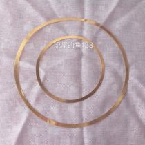 999 pure gold ring gold sheet wrapped edge gold ring