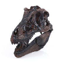Small Bully Royal Dragon Dinosaur Skull High Precision Resin Split Model Simulation 1: 1 Crafts Exhibition Model Black