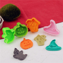 Halloween cookie mold Pumpkin Ghost three-dimensional Halloween cookies Baking tools Grinding tools Baking fondant