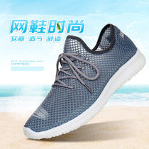 Wanhetai new summer breathable sneakers mens casual mesh shoes mens Korean old Beijing cloth shoes mens shoes