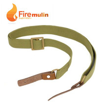 First layer cowhide quick release hanging tactical AK task strap rope decompression strap Double point multi-function SLR lanyard sling