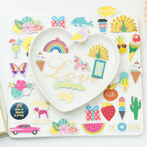 Judy hand-made account material hot stamping pre-cut adhesive material 50 pieces SUMMER