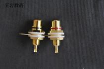 Gold-plated RCA plug socket Pre-stage speaker power amplifier DIY lotus female terminal block Audio signal terminal block