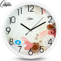  Kangba Silk creative wall clock fashion watch Living room quartz clock silent big garden clock Simple personality wall clock