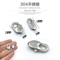 Lobster Buckle Spring Buckle Diy Handmade Accessories Stainless Steel Ornament Necklace Neck Chain Clasp Titanium Steel Connecting Accessories
