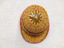 Riot helmet protective cap engineering hat construction site bamboo rattan safety helmet supply bamboo woven breathable helmet summer