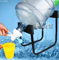 Barrel inverted water shelf suction hand pressure water dispenser simple bucket pouring holder with water nozzle