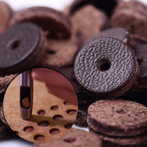 First layer thickened cowhide spacer gasket Primary color leather Buddha beads bracelet accessories Wen play King Kong star Moon Bodhi accessories