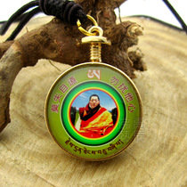 YC836 boutique Tibetan land lotus master Law Wang Ruyi Baoji bifacial gem Buddha statue Buddhas gold-plated Buddha Pendant Pendant