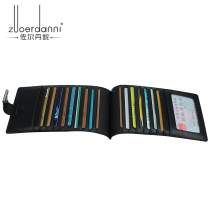 Multi-Card Case Mens ultra-thin multifunctional long leather card bag long Business real cowhide card bag tide bag