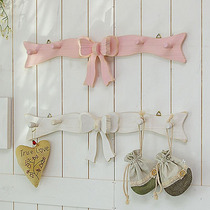 KoreaG850 handmade * Princess sweet bow decoration wooden four-head clothes hook