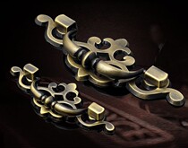 Imitation ancient European style handle Chinese double-hole cupboard drawers wardrobe door field doorknob thickened green red antique bronze