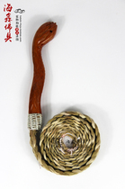 Haixin Buddha Taoist law whip Law rope Taiwan law rope Wooden snake head law rope Varnish law whip