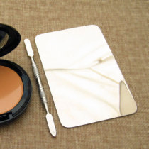 Makeup artist stainless steel palette toning stick foundation eye shadow gouache gouache nail art palette medium with leather case