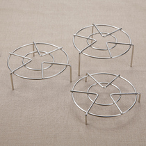Stainless steel steaming rack steaming sheet steaming plate steaming mat steaming grid steamer drawer high-legged household small steaming vegetables steaming rice steamer rack