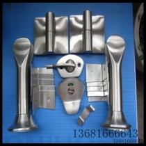 Stainless steel public toilet partition hardware accessories toilet partition plate toilet connector set