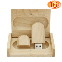 Bamboo Wood U disk 16GB USB flash disk solid wood wire slot cute creative DIY company School advertising image customization