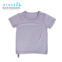 German Shuja Children Underwear Girl Sweatshirt 36-5261M Modale Soft Hit Bottom Short Sleeve Blouse T-shirt