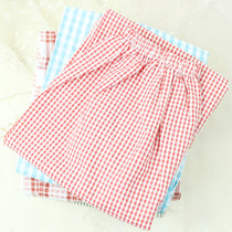 Spring and autumn thin womens Cotton pajama pants seersucker cotton trousers large size woven cotton home plaid pajama pants month pants