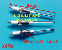 Two-stage burner Ignition rod burner Bipolar ignition electrode Ignition needle burner Ignition electrode spark plug