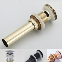 Golden water drain bounce wash face Basin basin sink sink flip plate type sewer pipe falling water to water accessories flip cover