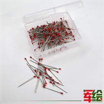 Pearl needle stereo cutting needle pin red silver white positioning needle costume sampling tool