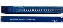 1 in and 16 out 300 m 300 m 16 ports KVM network cable extension device VGA extender vga turn rj45 amplifier lightning protection