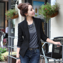 2020 new small suit female Korean version of slim short suit coat womens work clothes black spring womens