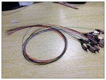 Telecom grade 12 - core beam tail fiber 12 - core FC UPC fusion special fiber