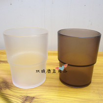 Acrylic PC high temperature resistant drop frosted cup Teacup Drink household water cup Plastic beer cup Draft beer cup