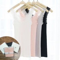 Spring body lace shoulder strap double wear slim vest good product Modale sleeveless modal cotton base shirt