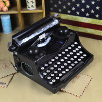 Simulation of old-fashioned typewriter old button printer retro old items simulation of wrought iron handmade model props