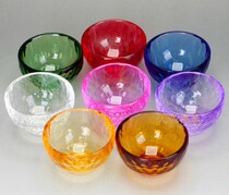 High-grade crystal cup Buddhist supplies eight cups holy water cups seven cups extra large 8cm wholesale