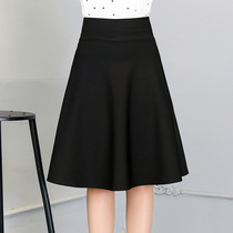 Autumn and winter female Korean version of the skirt pleated skirt long A- line dress Sailors Dance anti-light long skirt