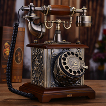 New old-fashioned rotating disc telephone antique telephone European landline retro pastoral creative telephone