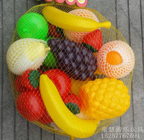 Large childrens anti-real realistic plastic fruit and vegetables kindergarten house toys Role game products items
