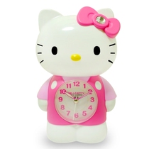Hello Kitty stereoscopic paparazzi ultra silent greed sleeping alarm clock JM-E899-KT